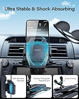 Vista 3 de APPS2Car Soporte de teléfono para ranura de CD resistente con diseño de operación con una mano, soporte para teléfono de coche manos libres