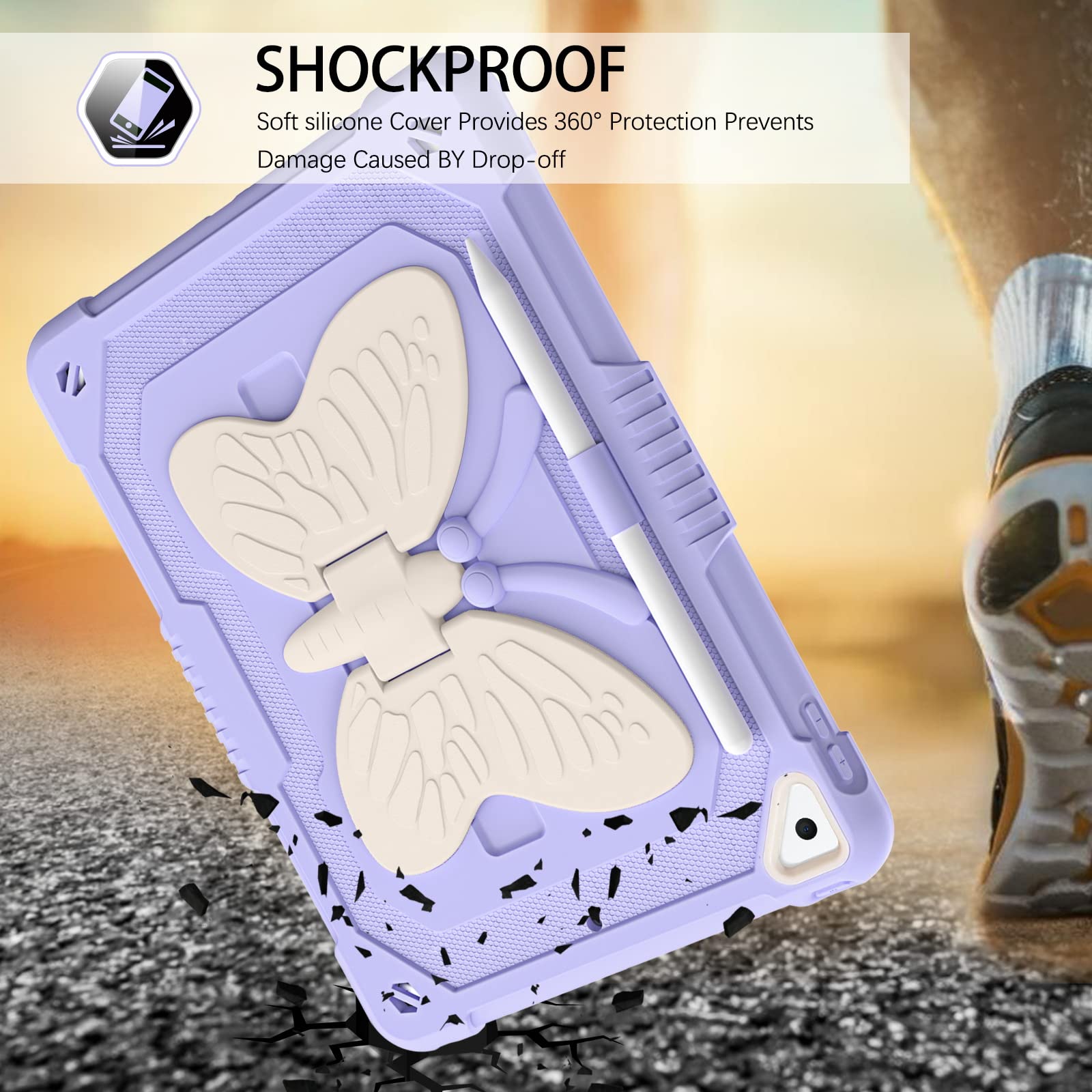 Herize IPad 9th/8th/7th Generation Case Cover For Kids Boys Girls 2021 - View #2