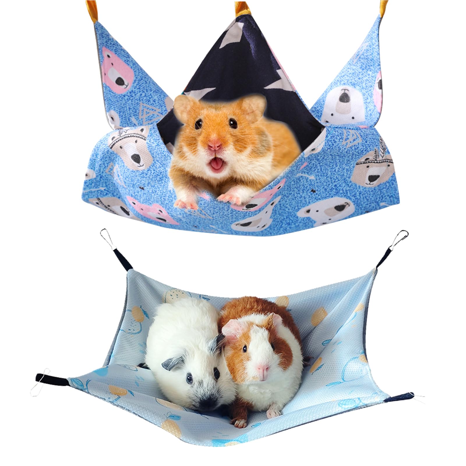 Meerschweinchen Höhle 2er Set - Wärmeisolierte Hängematten Für Kleintiere
