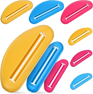 Beaupretty 18Pcs Toothpaste Tube Squeezers Assorted Sizes Plastic Extruders for Toothpaste Cream Paint Kitchen Bathroom Travel Waste Reduction Tool