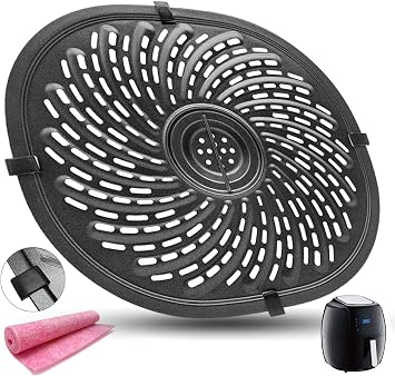 Air Fryer Tray Replacement for 7QT Gowise USA Air Fryers, Upgraded Double-layer Non-stick Coating Air Fryer Grill Crisper Plate Pan Tray Griller Rack Grate Grid Insert for 7QT Air Fryers