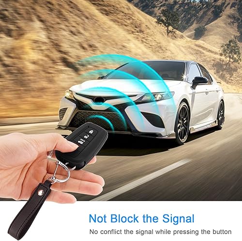 Miniatura 4 de Funda de silicona para llavero compatible con accesorios Toyota, Highlander, Corolla, Camry, C-HR, RAV4, Avalon Prius 4Runner, Prado 86GT86,