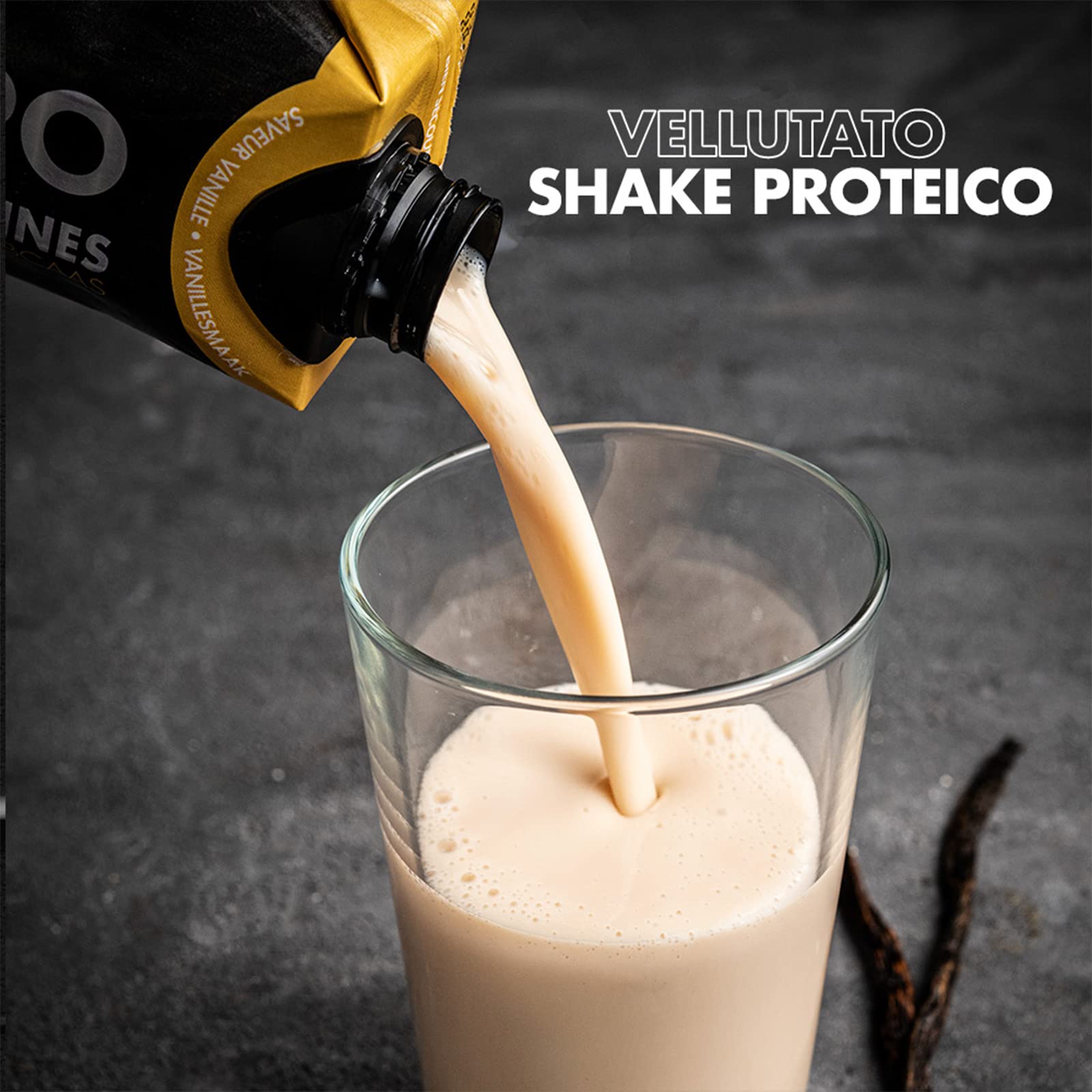 HiPRO Drink 25g di Proteine,Bevanda Proteica al gusto Vaniglia, Senza Lattosio Senza Grassi e Senza Zuccheri Aggiunti 330ml