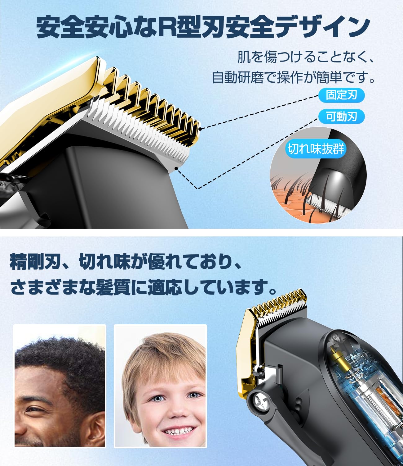 Amazon.co.jp: 【バリカン 新モデル USB充電式】 電動バリカン ヘア