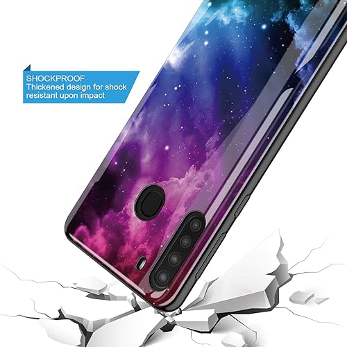 Miniatura 5 de Funda de teléfono para Samsung Galaxy A21 (no compatible con A21S), diseño gráfico delgado, antiarañazos, a prueba de golpes, híbrida, de goma, PC,