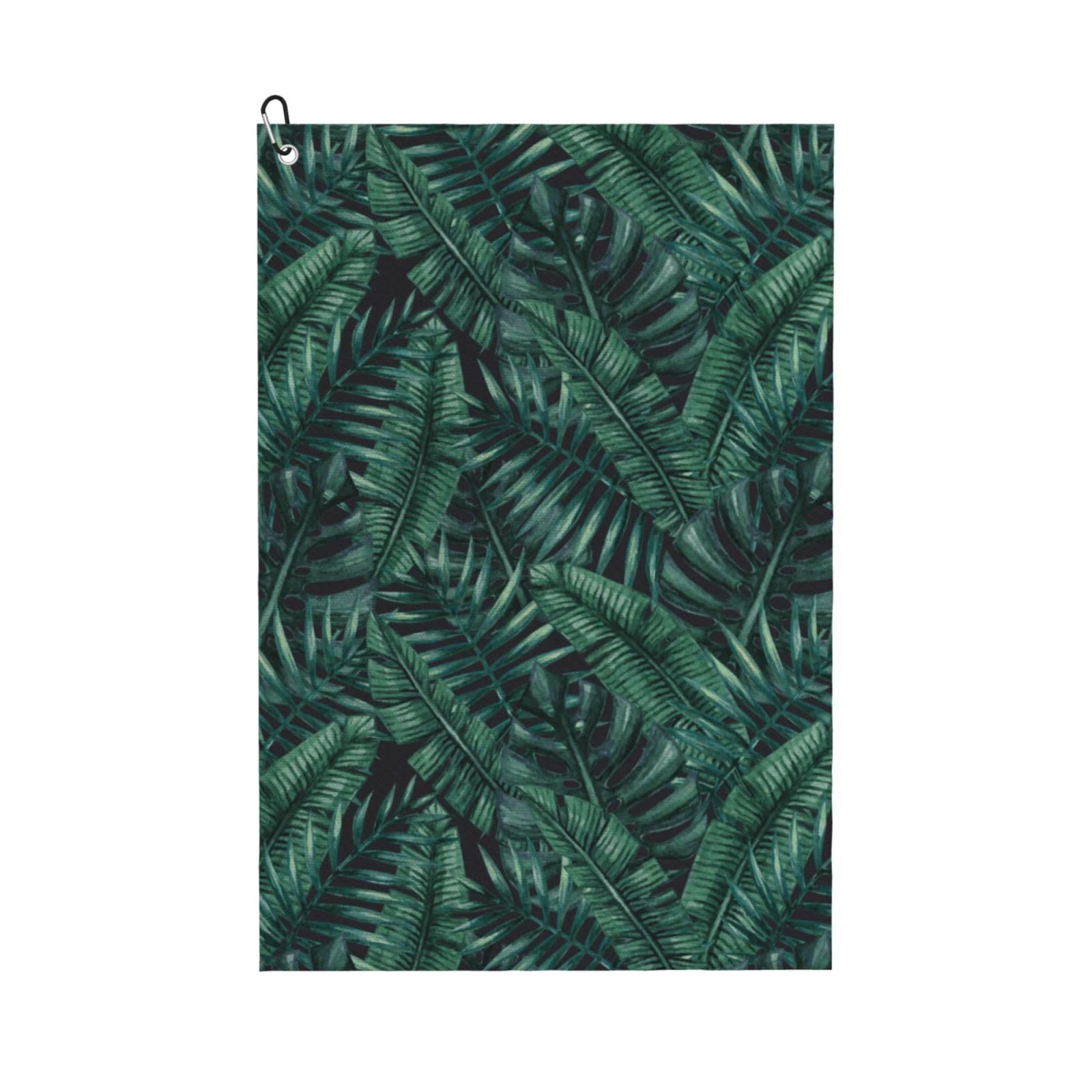 Hnnkloy Watercolor Tropical Jungle, 16x24 in Portable Waffle Golf Towels with Carabiner Clip for Golf Bag