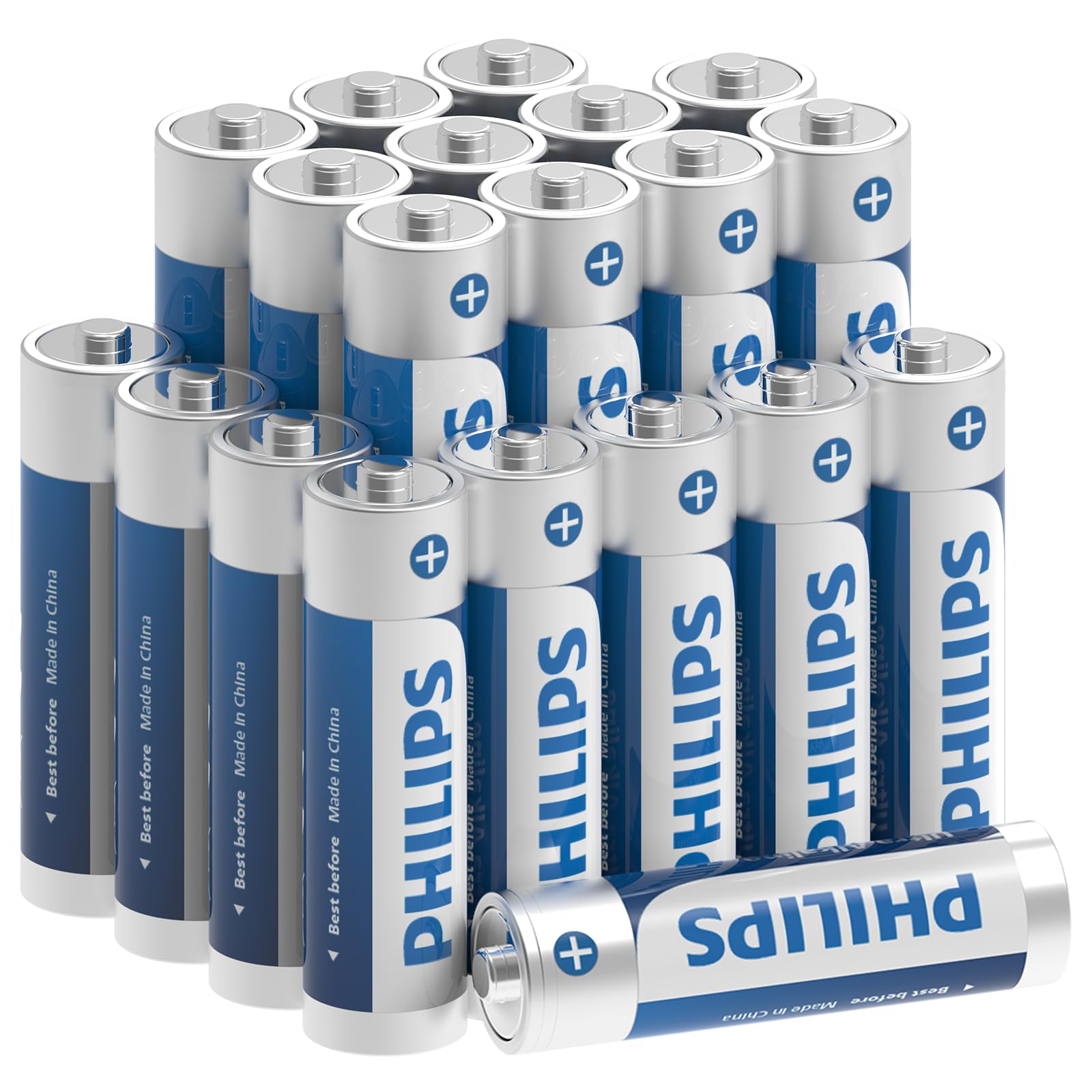 PHILIPS 20 Pack Alkaline Power AA Battery, Alkaline Battery Ultra Long-Lasting Performance, 1.5 Volt, 10-Year Shelf Life, Leak-Proof Design for Home Office-image-5