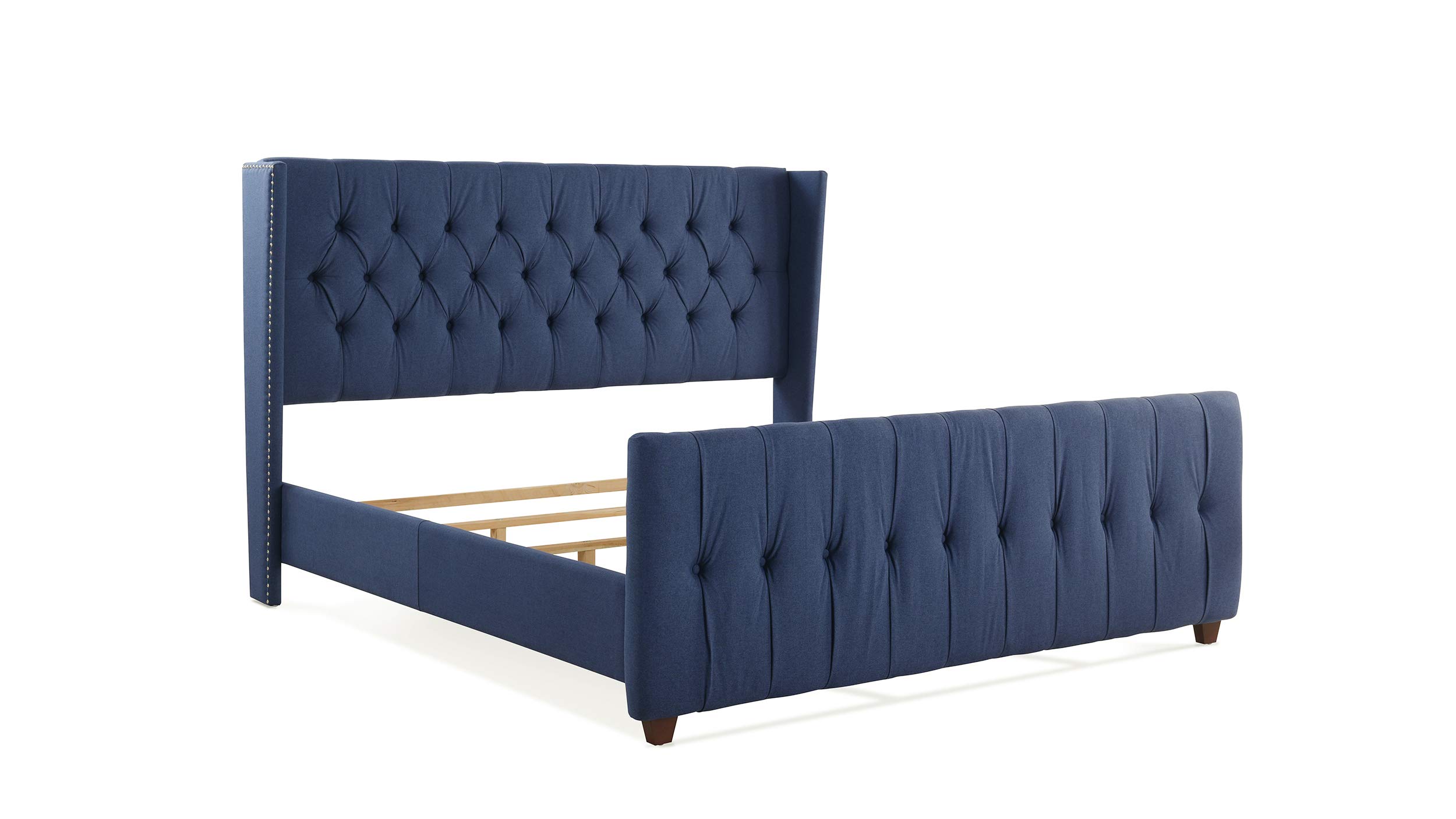 Jennifer Taylor HomeDavid beds, King, Dark Sapphire Blue