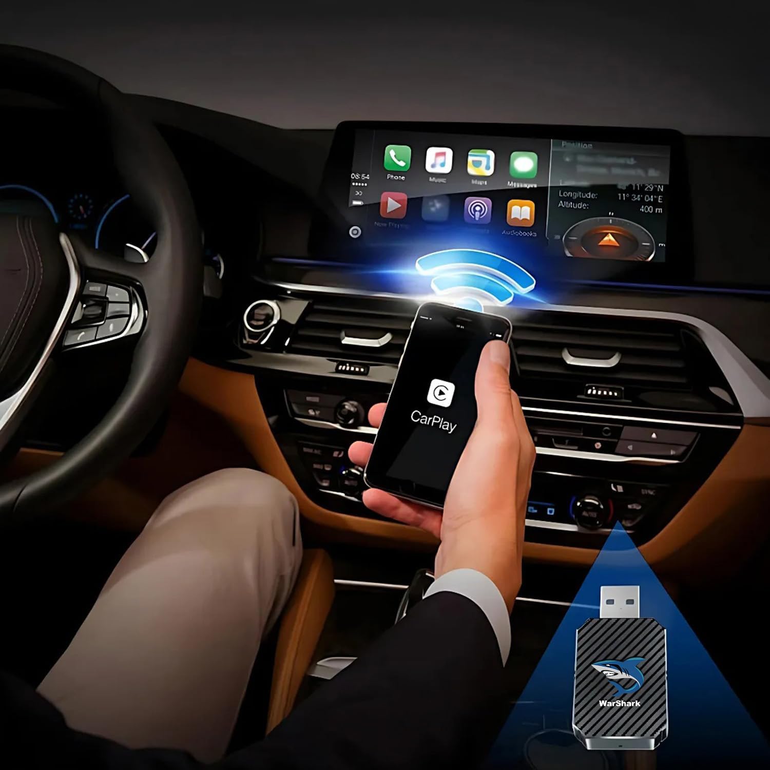 Adaptador automotivo 2 em 1 sem fio CarPlay Android Mini USB Dongle, Plug & Play, converte CarPlay original com fio para carro sem fio, para carros 2016-2024 com CarPlay com fio de fábrica | Android Adaptador automotivo 2 em 1 sem fio CarPlay Android Mini USB Dongle, Plug & Play, converte CarPlay original com fio para carro sem fio, para carros 2016-2024 com CarPlay com fio de fábrica | Android