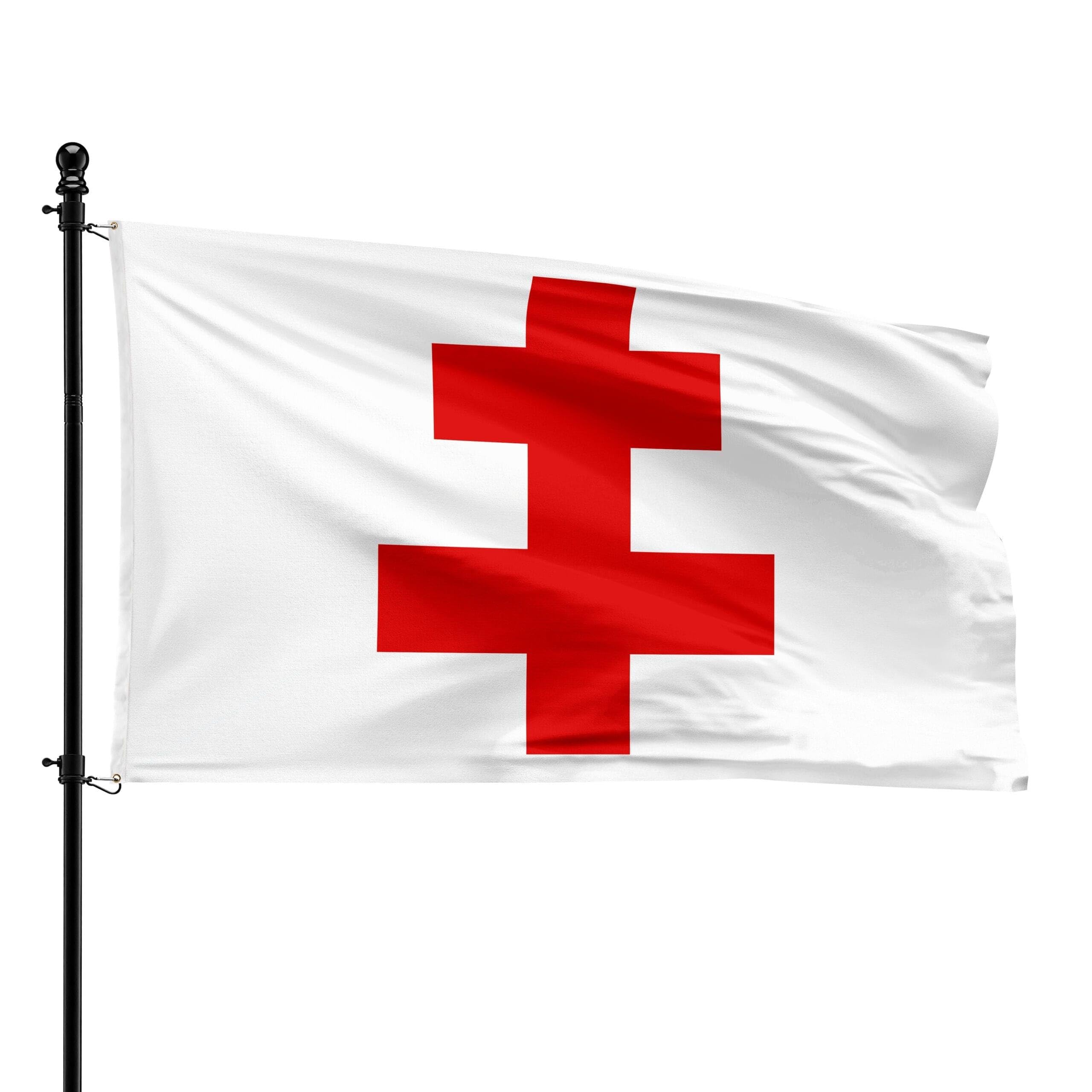 Bandera de Ypres Municipal de 90 x 150 cm fabricada en poliéster