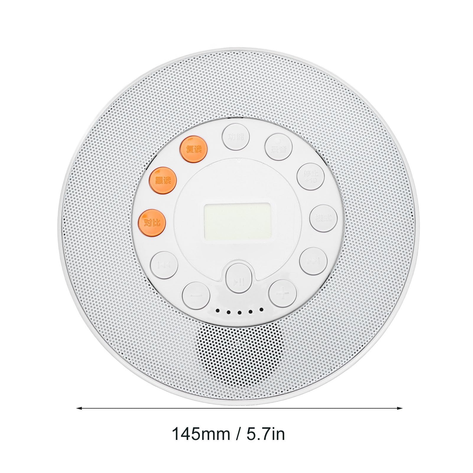 Przenośny Odtwarzacz CD, Przenośny Odtwarzacz CD z możliwością ładowania i Głośnikiem, Obsługa Płyt CD, CD RW, MP3, Nagrywanie Płyt CD na USB, Przenośny Odtwarzacz Muzyki CD do