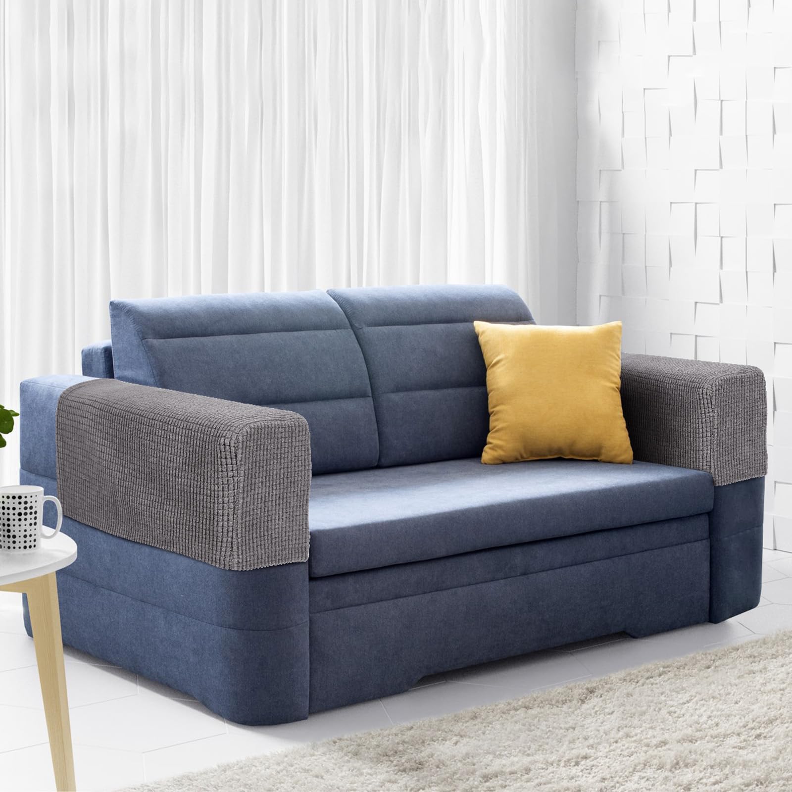 Morbuy Armlehnenbezüge 2er Set - Elastische Schoner Für Sofa & Sessel