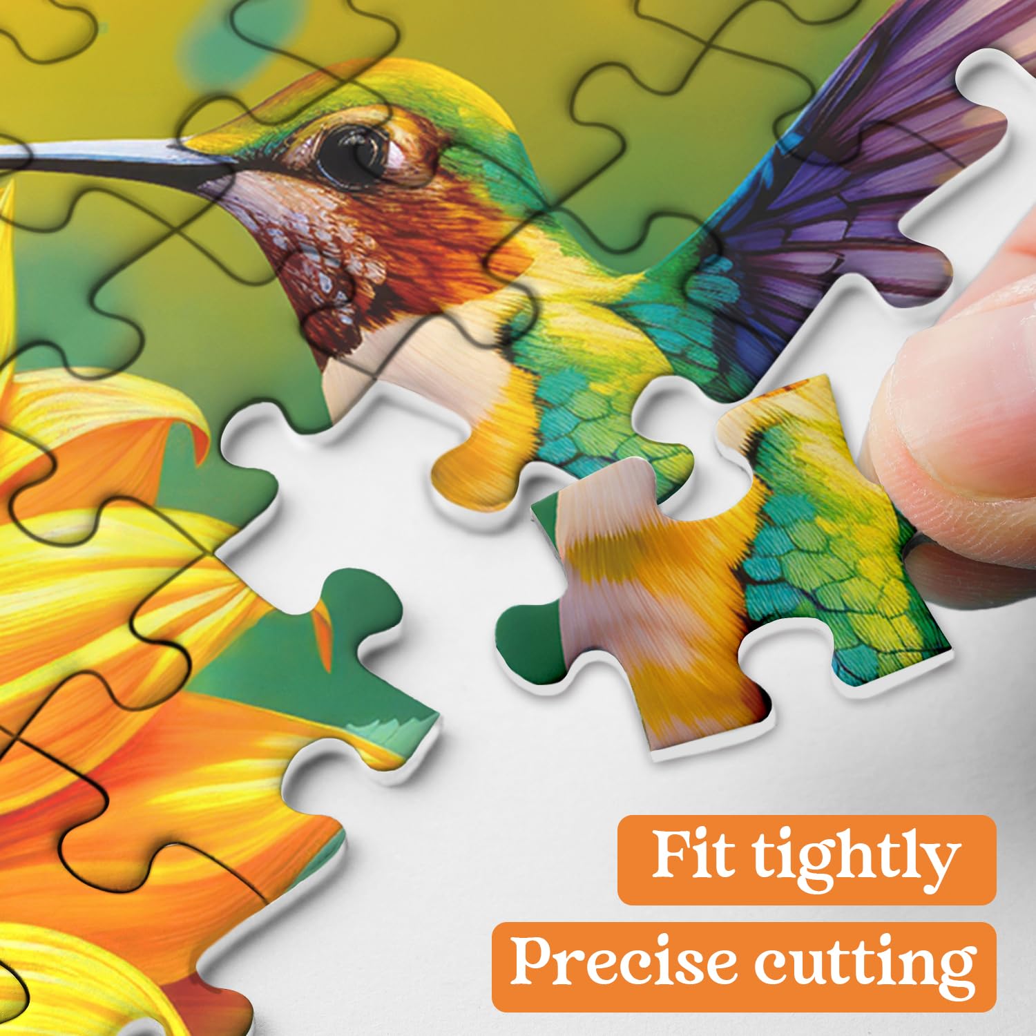 Amazon.com: Sunflower Hummingbird Puzzles for Adults 1000 Pieces