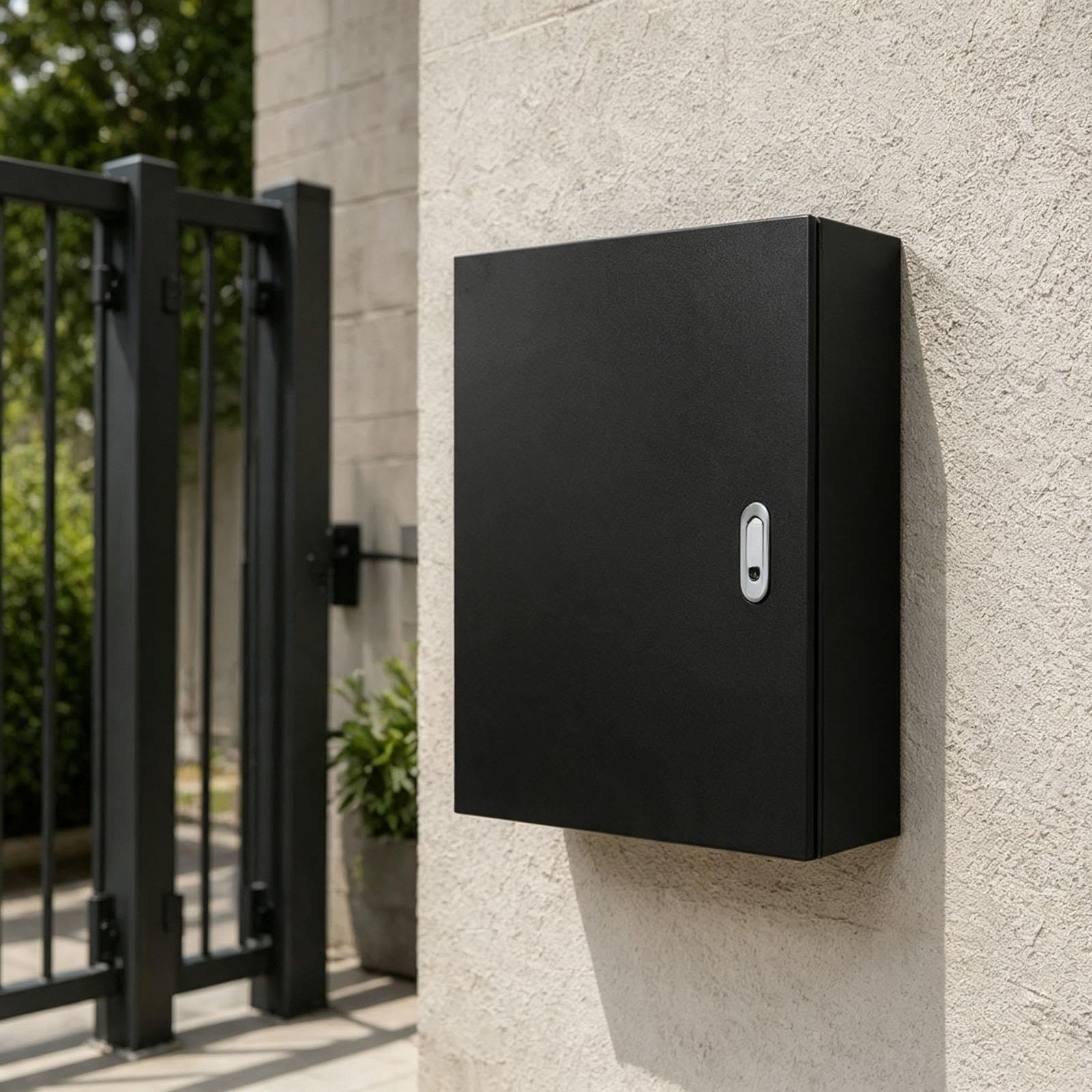 caja electrica exterior Caja Eléctrica A Prueba De Polvo, Caja Eléctrica Impermeable Con Orificios Para Cables, Caja De Conexiones Eléctricas Montada En La Pared(T 0.8 mm,W H D 80 x 60 x 30 cm)