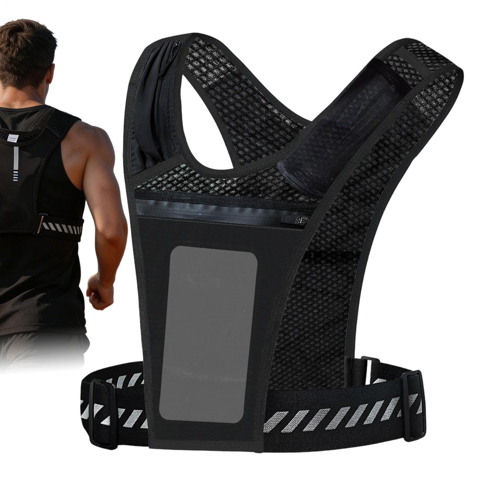 Running Vest with Water Bladder Lightweight Hydration Adjustable Bag with