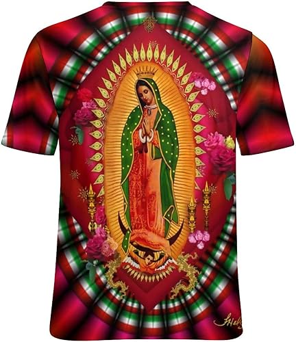 Miniatura 6 de Our Lady of Guadalupe Virgin Mary Women Full Print T-Shirt
