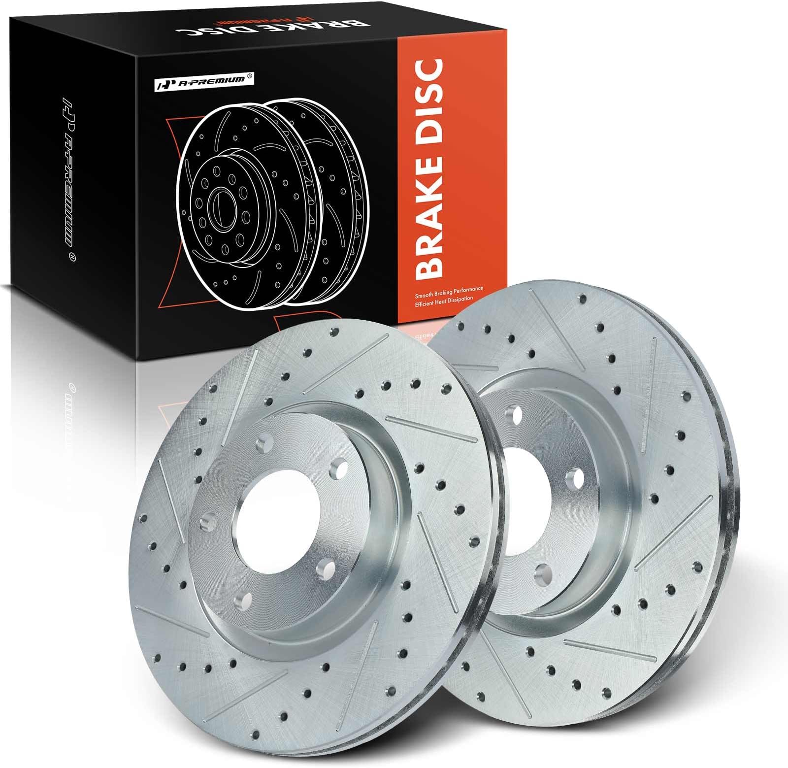 APremium 13.15 inch (334mm) Front Drilled and Slotted Disc