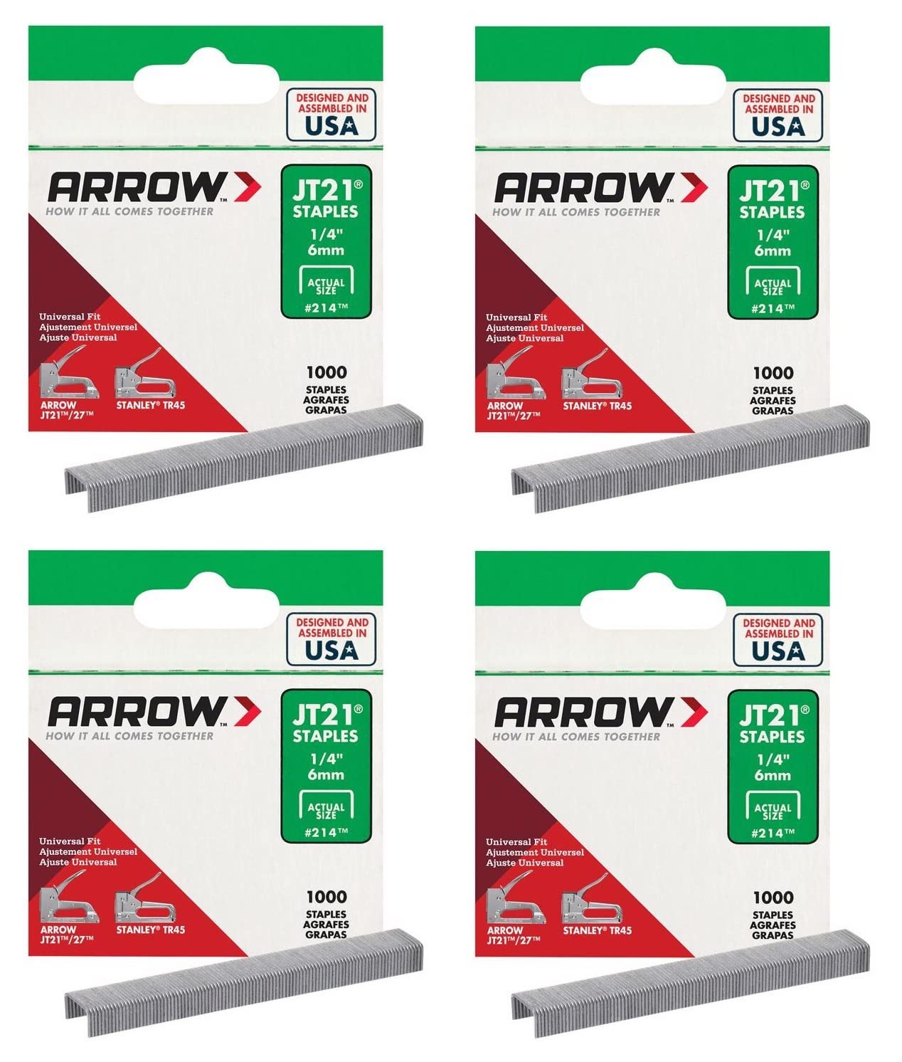 STAPLE JT21 1/4" 1000PK