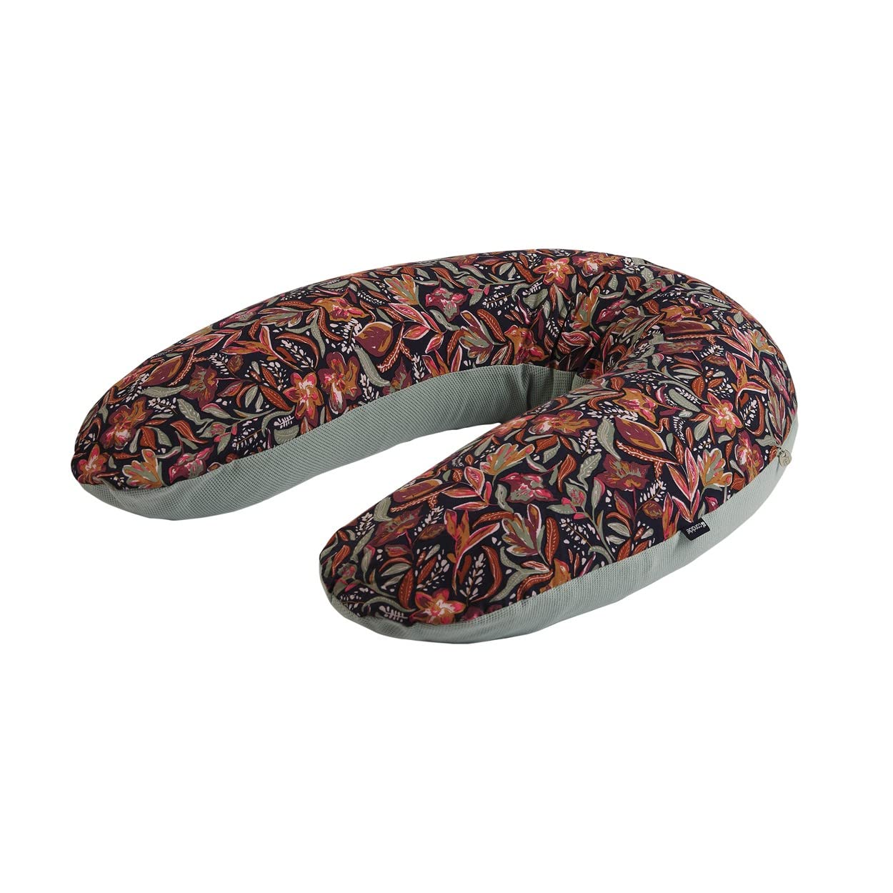 Candide - Cuscino per gravidanza - Cuscino per allattamento - Cuscino per maternità - lettino per bambini - Multirelax - 3-9 kg - sfoderabile - Made in France - 69 x 44 x 14 cm (fiori/zucchero di