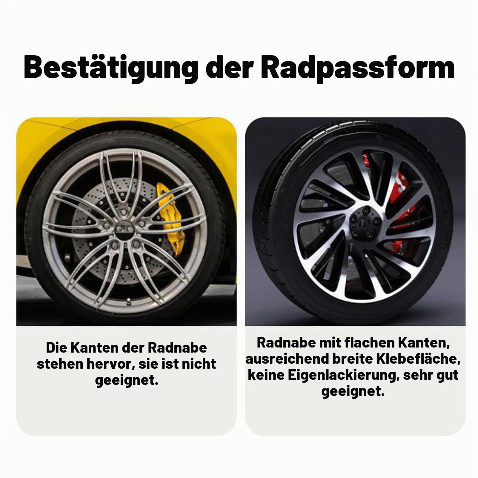 Radkantenschutz, 4 Stück, 21 Zoll, Felgenschutz, Selbstklebend, Kratzfest, Aluminiumlegierung, Felgenschutz, Silber