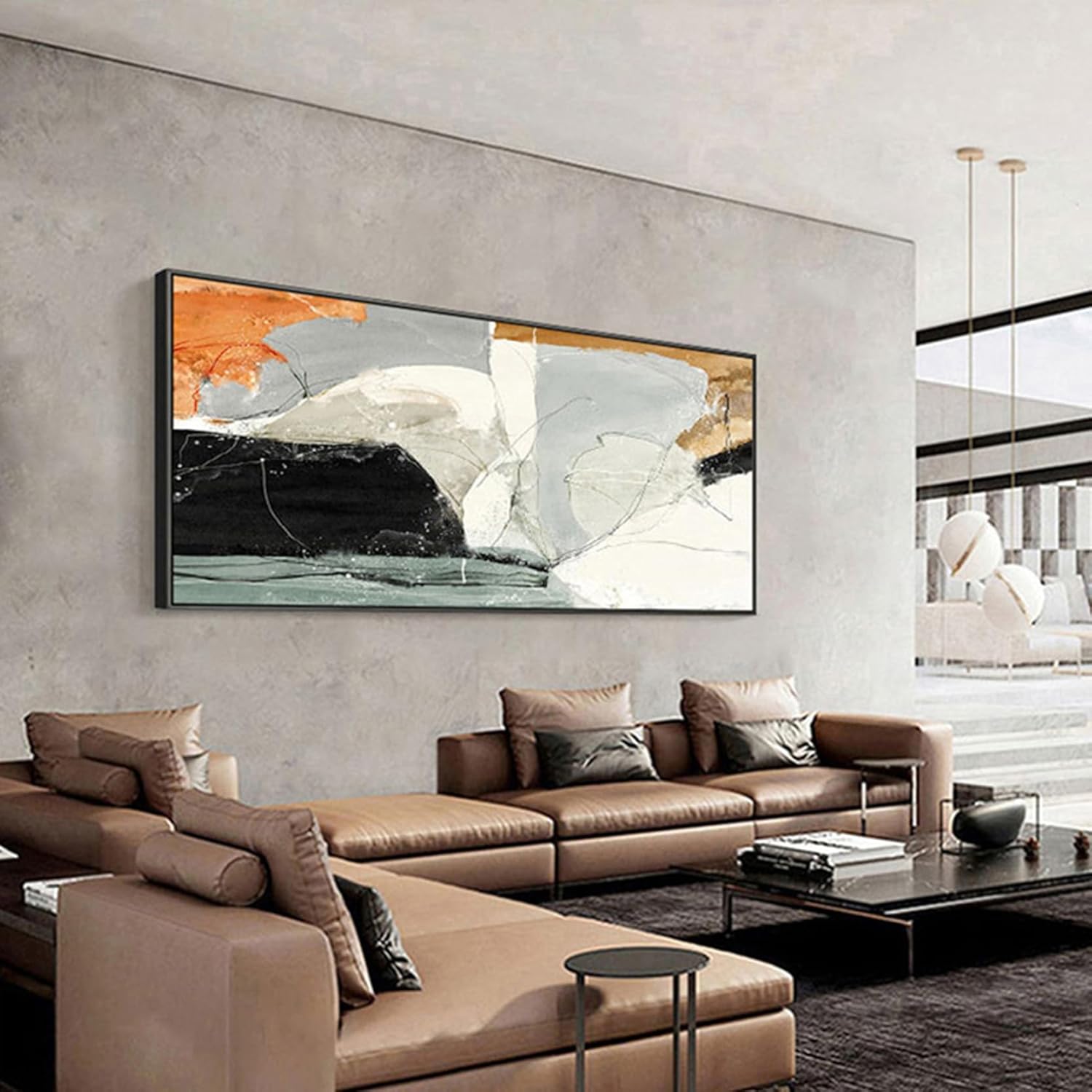 [JUI3N] アートポスター シンプル 80*40cm モダン 絵画 アートパネル 壁飾り アート 防湿 キャンバスアート 完成品