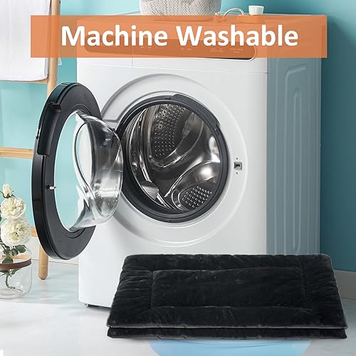 Miniatura 5 de Cama para perros de tamaño mediano para perros  Cama lavable para gatos al aire libre  Alfombra súper suave y afelpada  Alfombrilla antideslizante