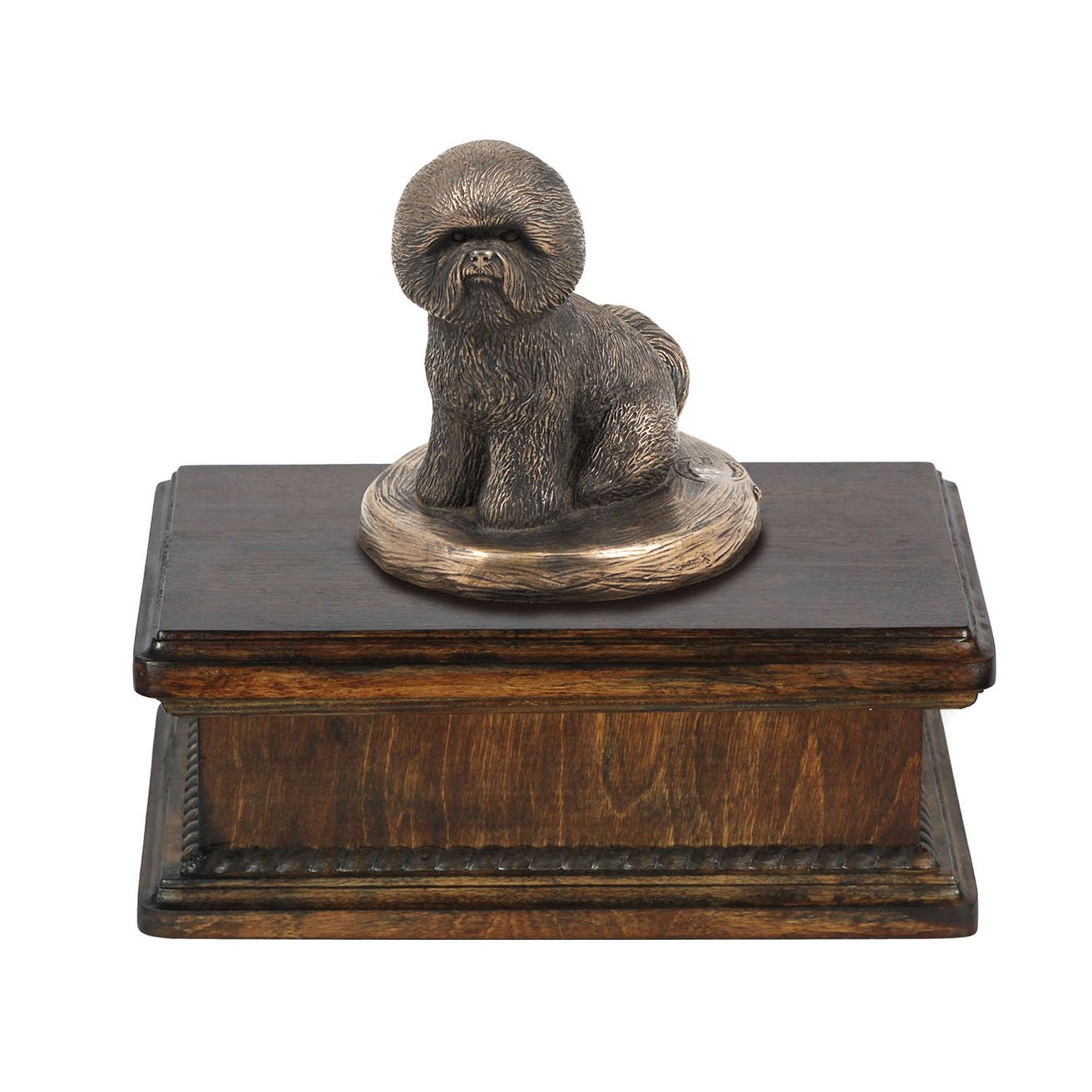 Urne funéraire pour chien Bichon Art-Dog en bronze 5L