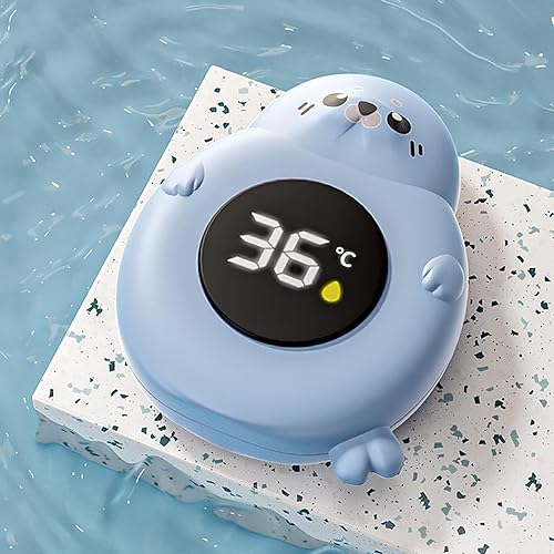 Miniatura 5 de Monitor de temperatura de baño para bebé, sensor de bañera, medidor impermeable  Termómetro digital de piscina, pantalla flotante linda para bañera