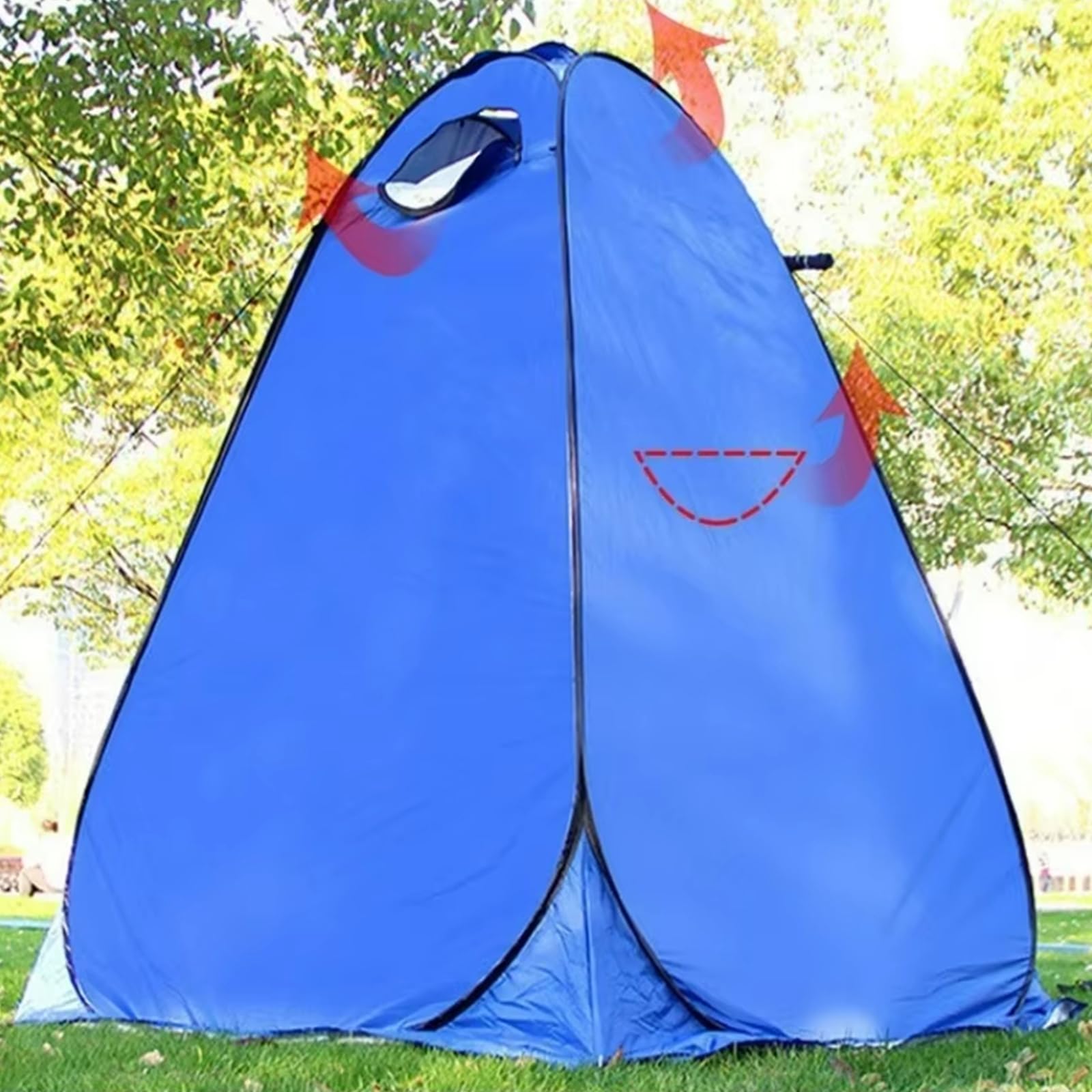 Tenda fasciatoio portatile da campeggio con protezione solare per spogliatoio, doccia, campeggio, viaggi