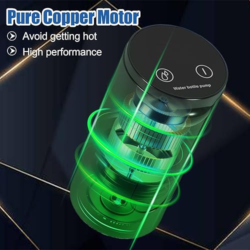 Miniatura 4 de Dispensador de agua plegable solo para jarra de agua Digury de 5 galones, 2000 mAh, carga eléctrica USB, bomba de agua automática portátil para