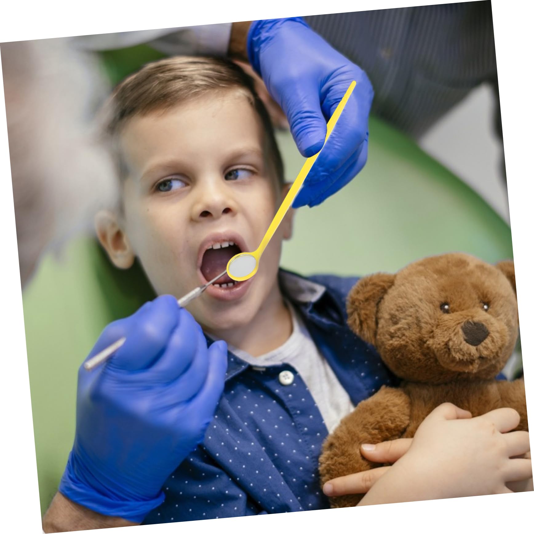 ABOOFAN 3 Set Riflettore A Specchio Intraorale Con Kit A Forma Di Strumento Morbido Per Denti Adulti Riflettore Intraorale Specchietti Monouso Specchietti Di Ispezione 20 pezzi*3