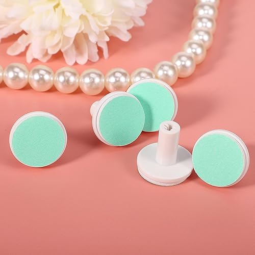 Miniatura 8 de VICASKY 24 piezas de cabezales de repuesto para lima de uñas para bebés, almohadillas de búfer eléctricas para bebés, recortadora de papel de lija