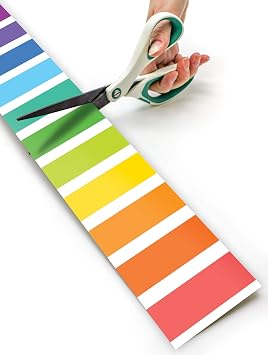 Teacher Created Resources Colorful Stripes Straight Rolled Border Trim - 50ft - Decorate Bulletin Boards, Walls, Desks, Windows, Doors, Lockers, Schools, Classrooms, Homeschool & Offices