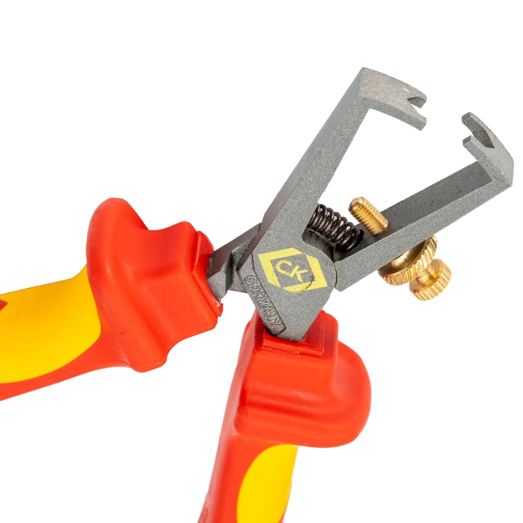 C.K Redline 2025 Edition VDE Pinza spelafili 160 mm, 1000 v isolato cavo elettrico, pinza per elettricisti con cordino, coltello isolato per elettricista, CK Tools T39074A