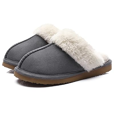 Litfun Women's Fuzzy Memory Foam Slippers Fluffy Winter House Shoes Indoor and Outdoor