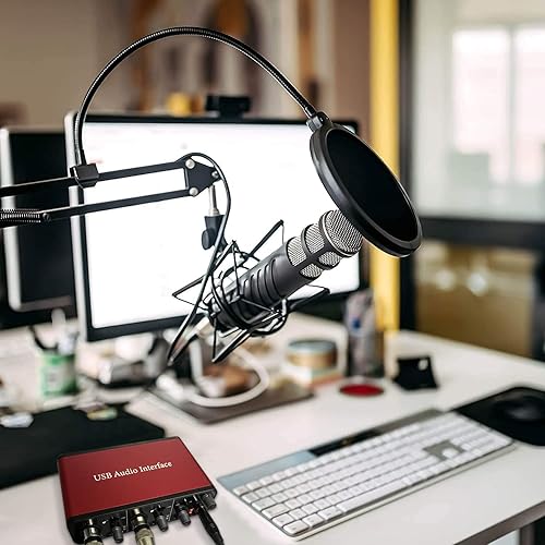 Miniatura 6 de ZUZONG Interfaz de audio 2i2, interfaz de audio, preamplificadores de micrófono USB con alimentación fantasma de 48 V de 24 bits compatible con