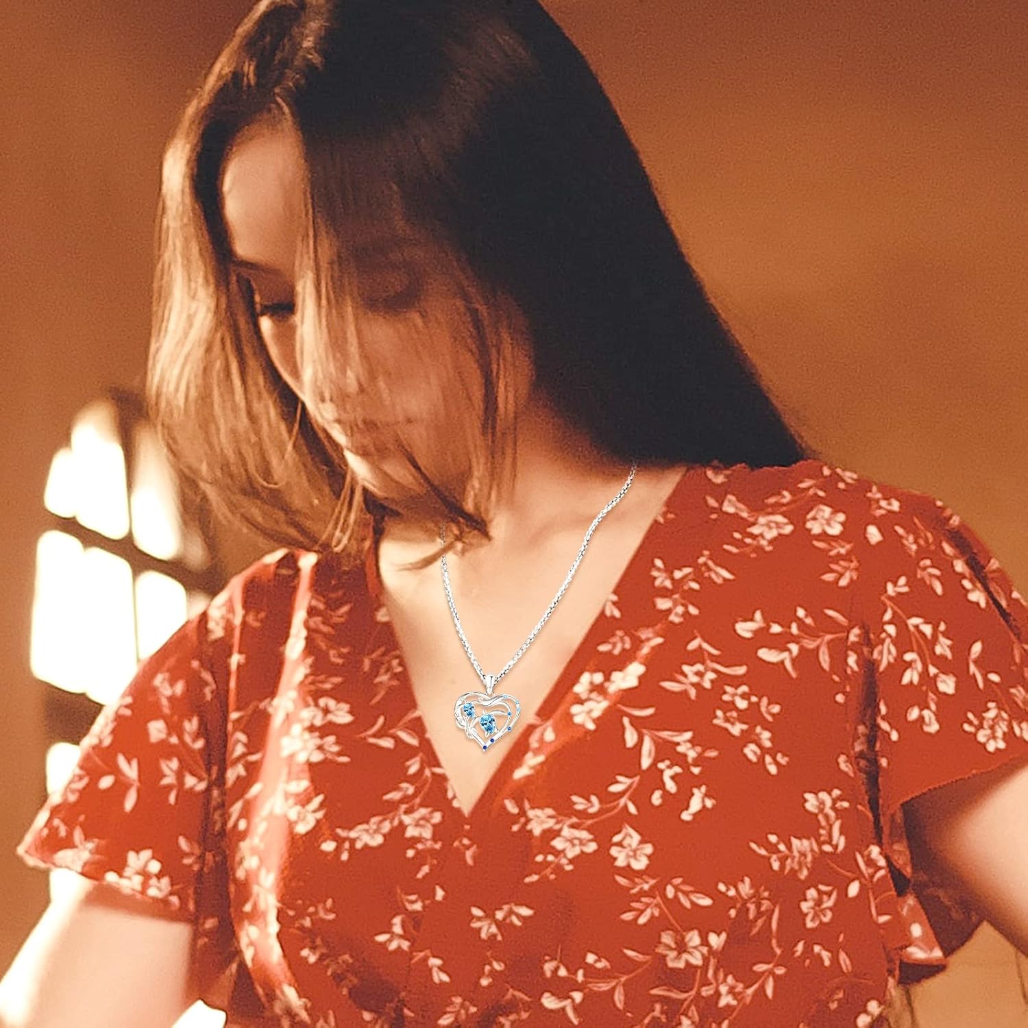 Animal Cat/Cow/Owl/Dolphin/Turtle Necklace Sterling Silver Moonstone Abalone Shell Crystal Opal Cute Animals Jewelry Gift for Women - Image 6