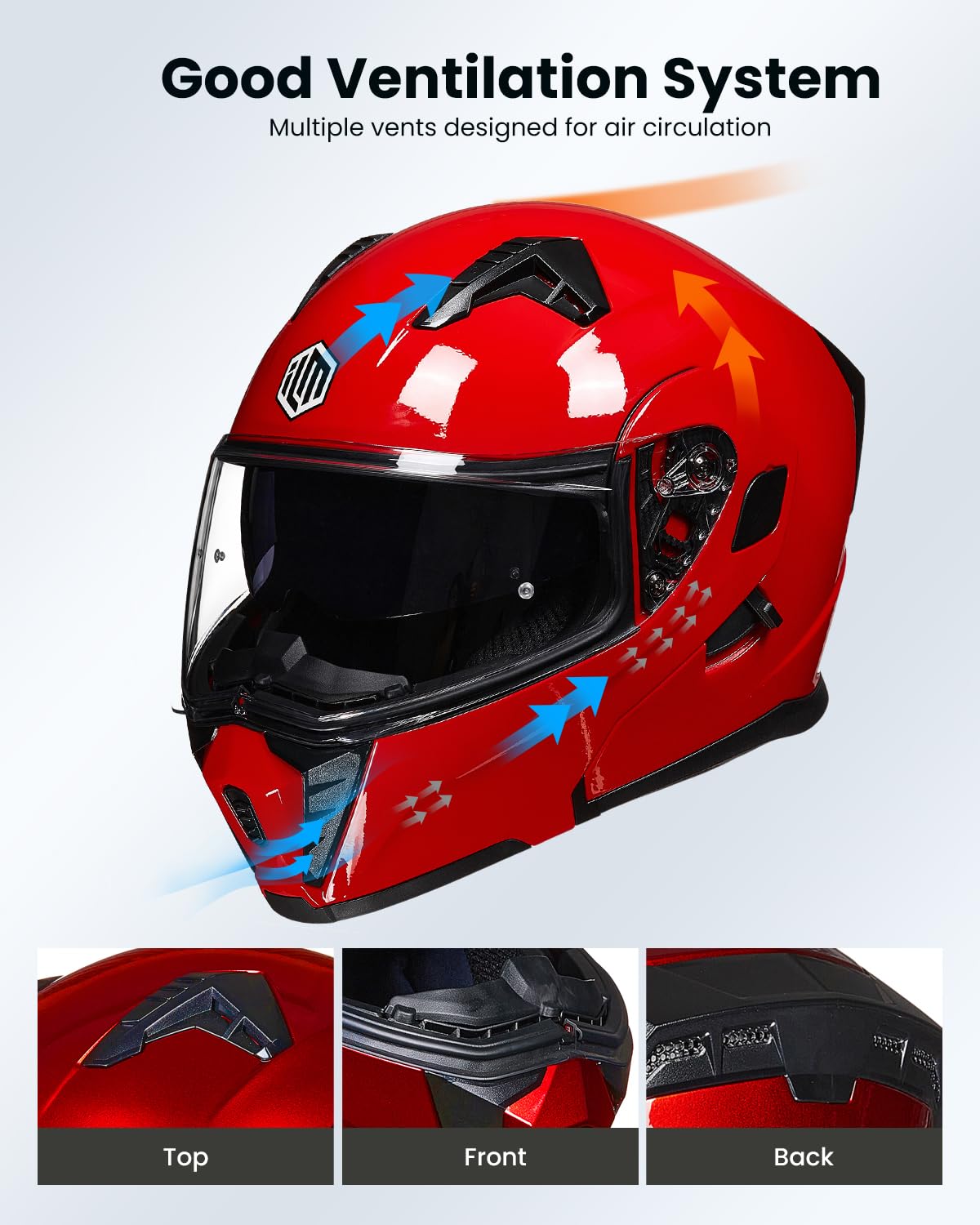 Mountain Bike Helmet Novelty Motorcycle Modular Full Face Hel-Met