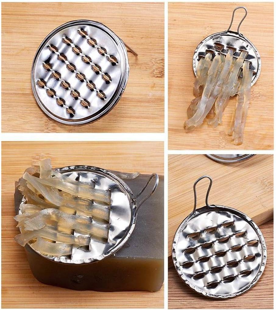 Stainless Steel Jelly Scraper Set, Dual‑Hole Kitchen
