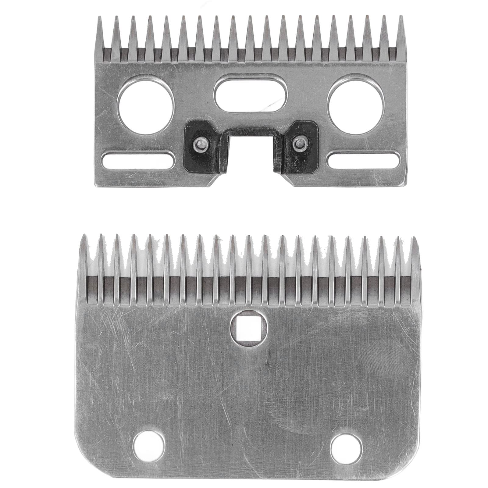 2Pcs 21 Dents Lames De Tondeuse À Cheval, Résistance Au Carbure À L'abrasion Lame De Tondeuse À Cheveux De Cheval Universelle, Accessoires De Tondeuse À Cheval De Rechange Pour Chevaux Chèvres Animaux