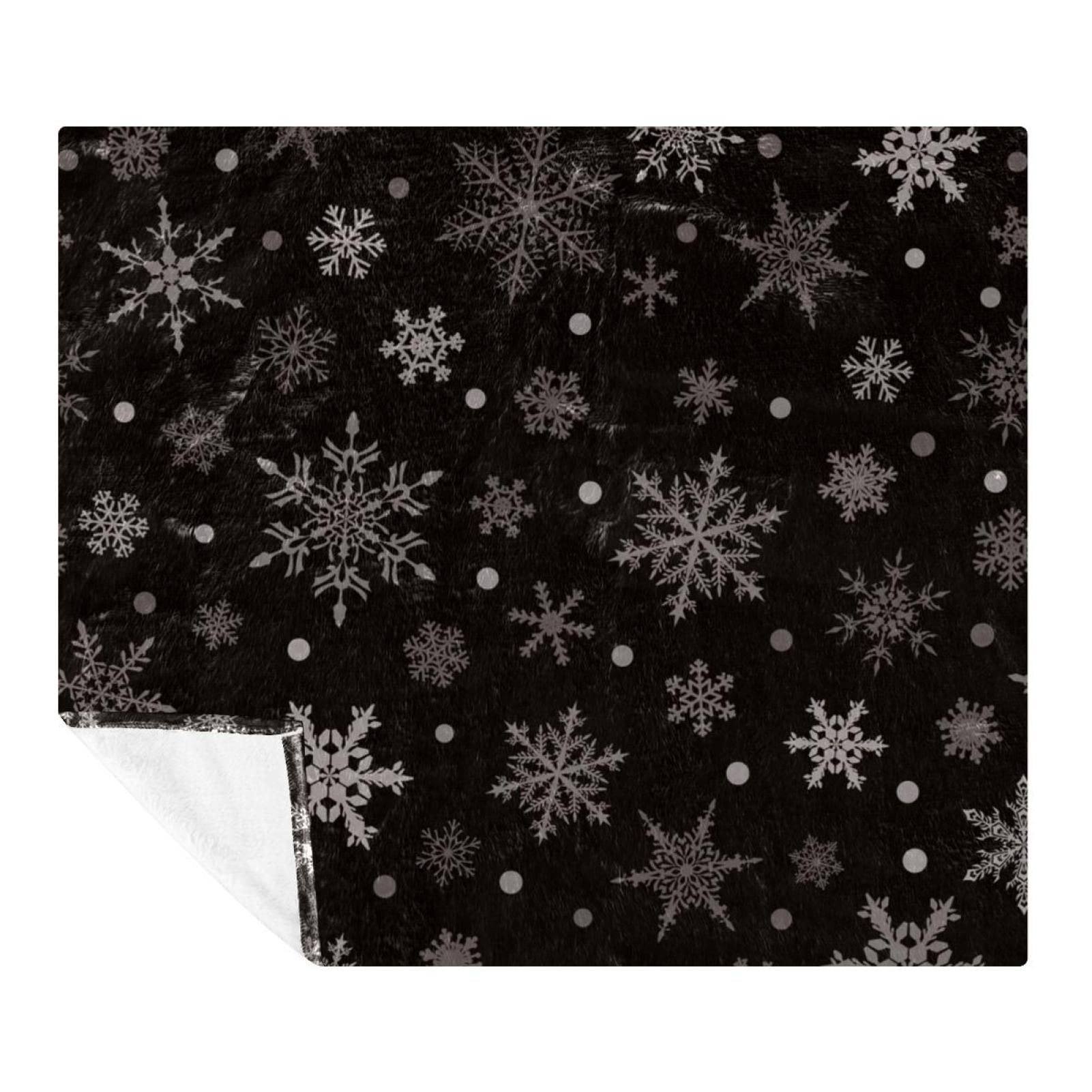 Couverture polaire légère microfibre plaid de Noël lit et voyage 150x130