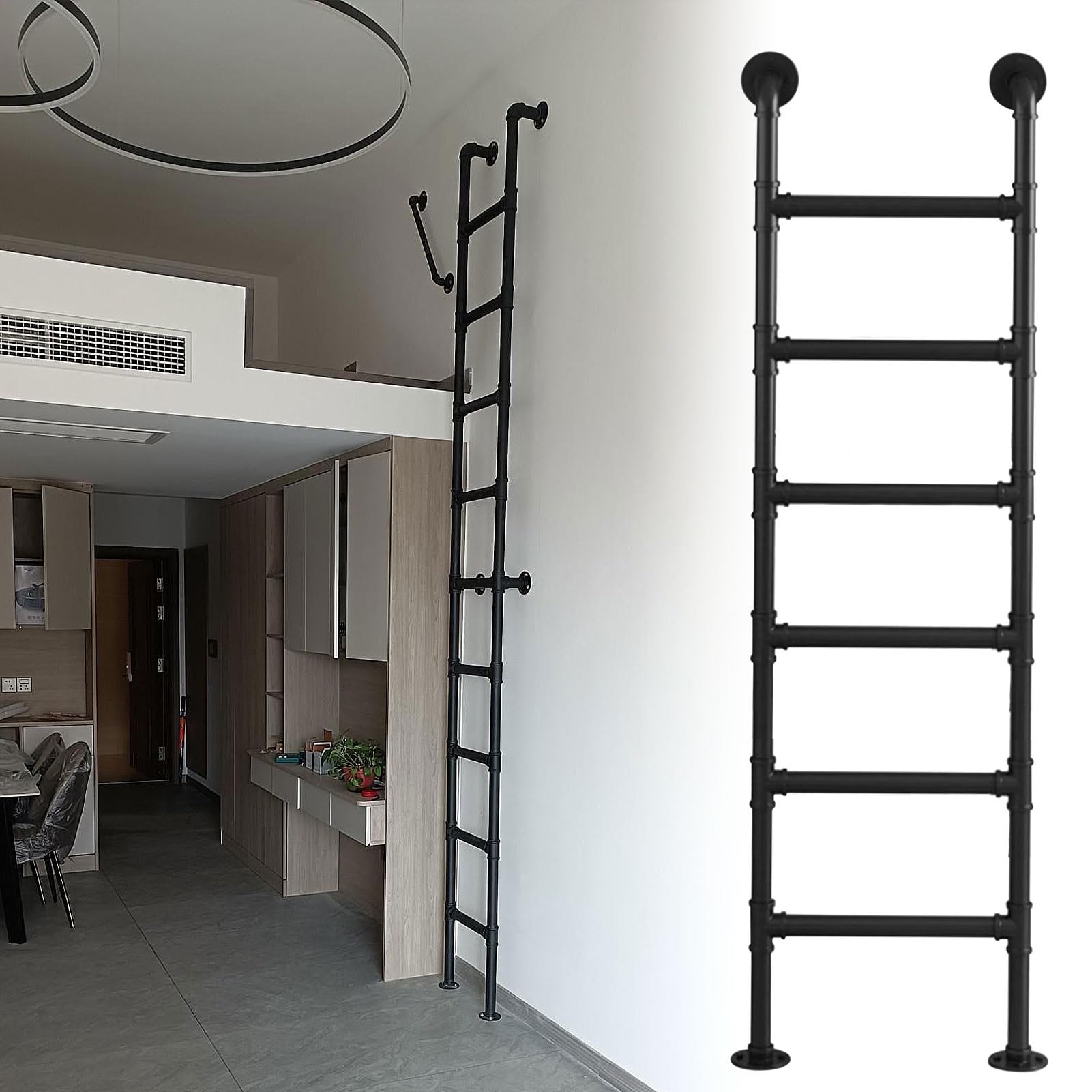 Escaleras de escalada multiusos para apartamentos y lofts modernos