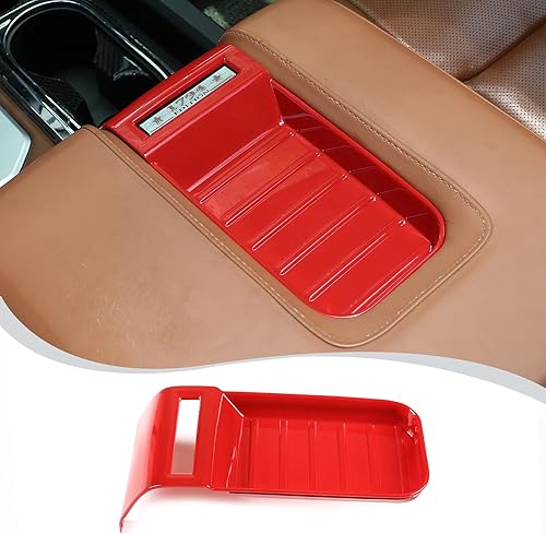Miniatura 9 de LLKUANG Caja de reposabrazos de consola central, caja de almacenamiento, calcomanía para automóvil, accesorios de automóvil para Toyota Tundra