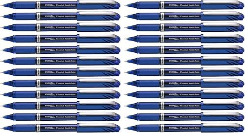 Miniatura 2 de Pentel EnerGel NV - Bolígrafo de tinta de gel, (0.020 in), punta de aguja, tinta negra, paquete de 2 (BLN25BPA)