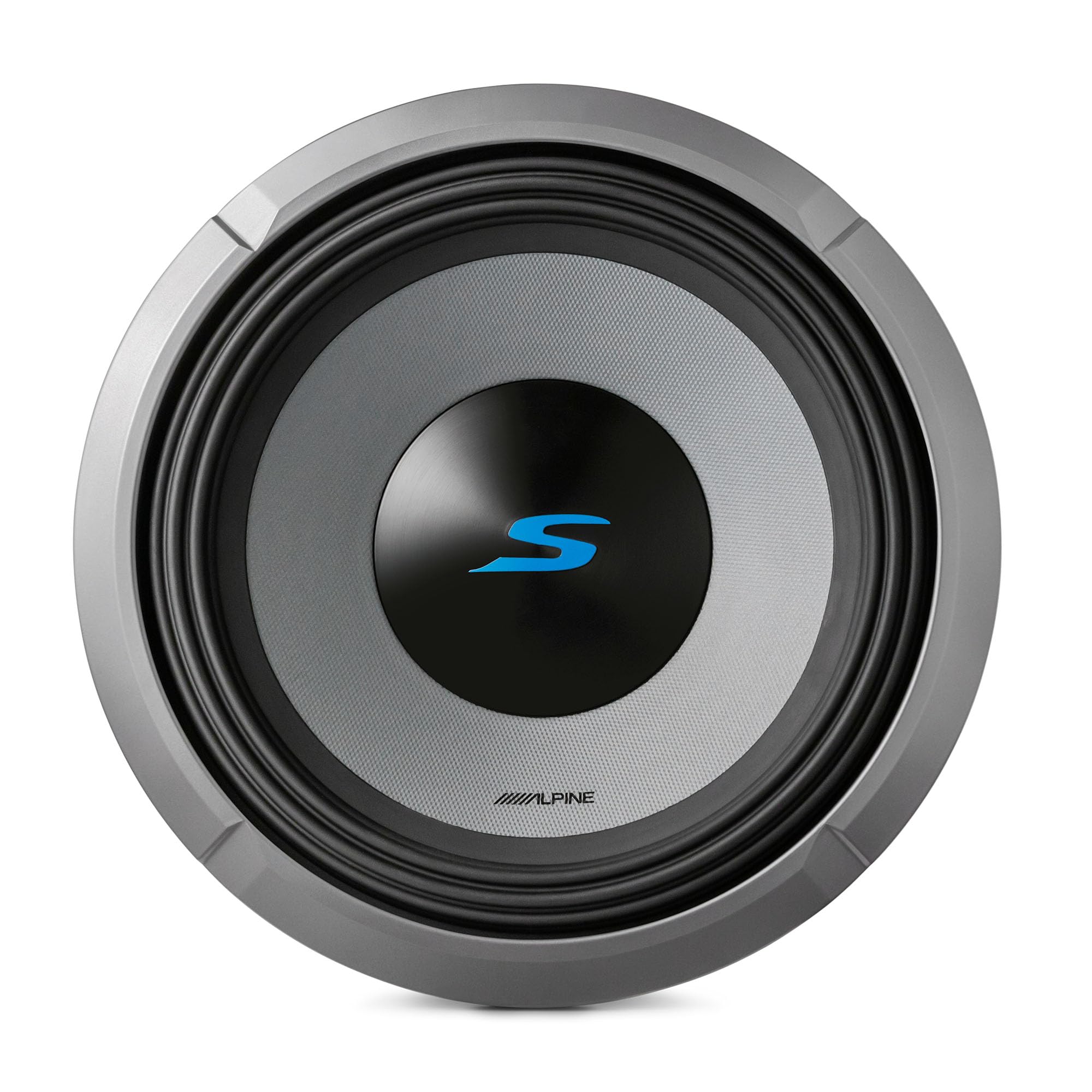 ALPINE S2-W12D2 S Series 12 Dual 2-Ohm Subwoofer 1800W with SoundBox E Series Single 12-Inch Vented Subwoofer Enclosure Bundle