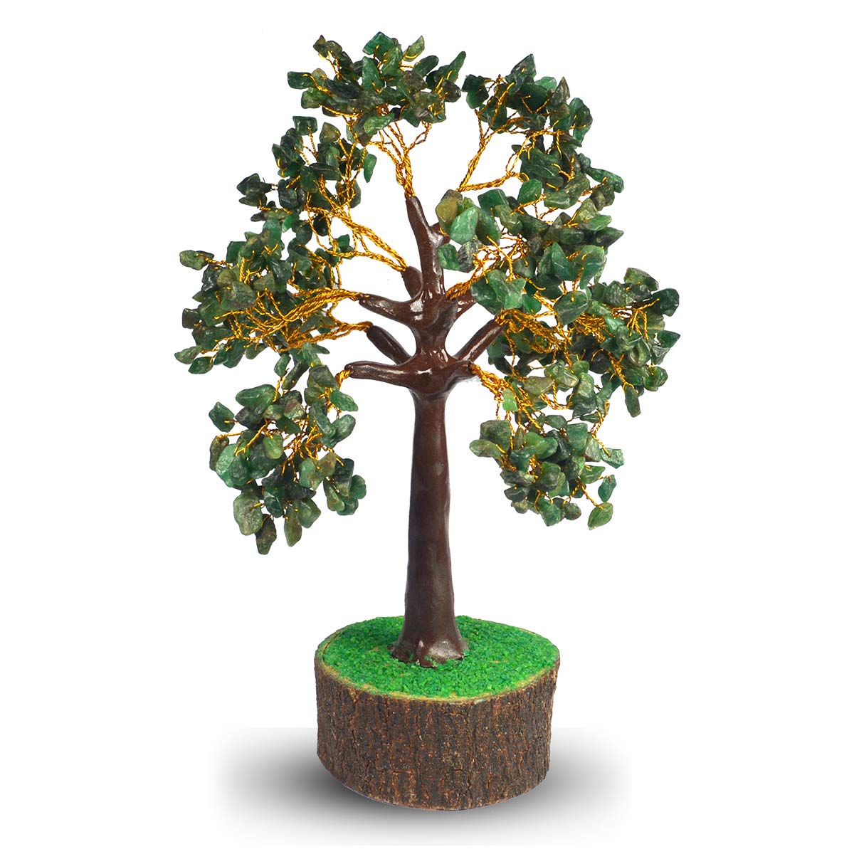Arbre En Pierre De Jade Vert - Cristal Pour Reiki, Thérapeutique Et Vastu - Fabriqué En Inde