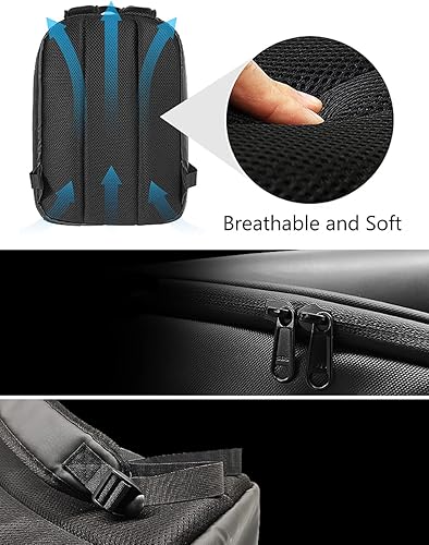 Miniatura 4 de Mochila escolar LED inteligente para niños, mochila para computadora portátil, regalo de Navidad para niños, Negro -, Computadora portátil