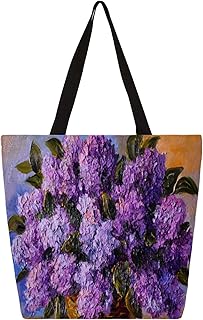 Sacola de lona para mulheres pintura a óleo cravo bolsas grandes para homens com bolsos sacolas de compras resistentes reutilizáveis sacolas de compras, bolsa de ombro casual para escola, trabalho, praia, Multicor
