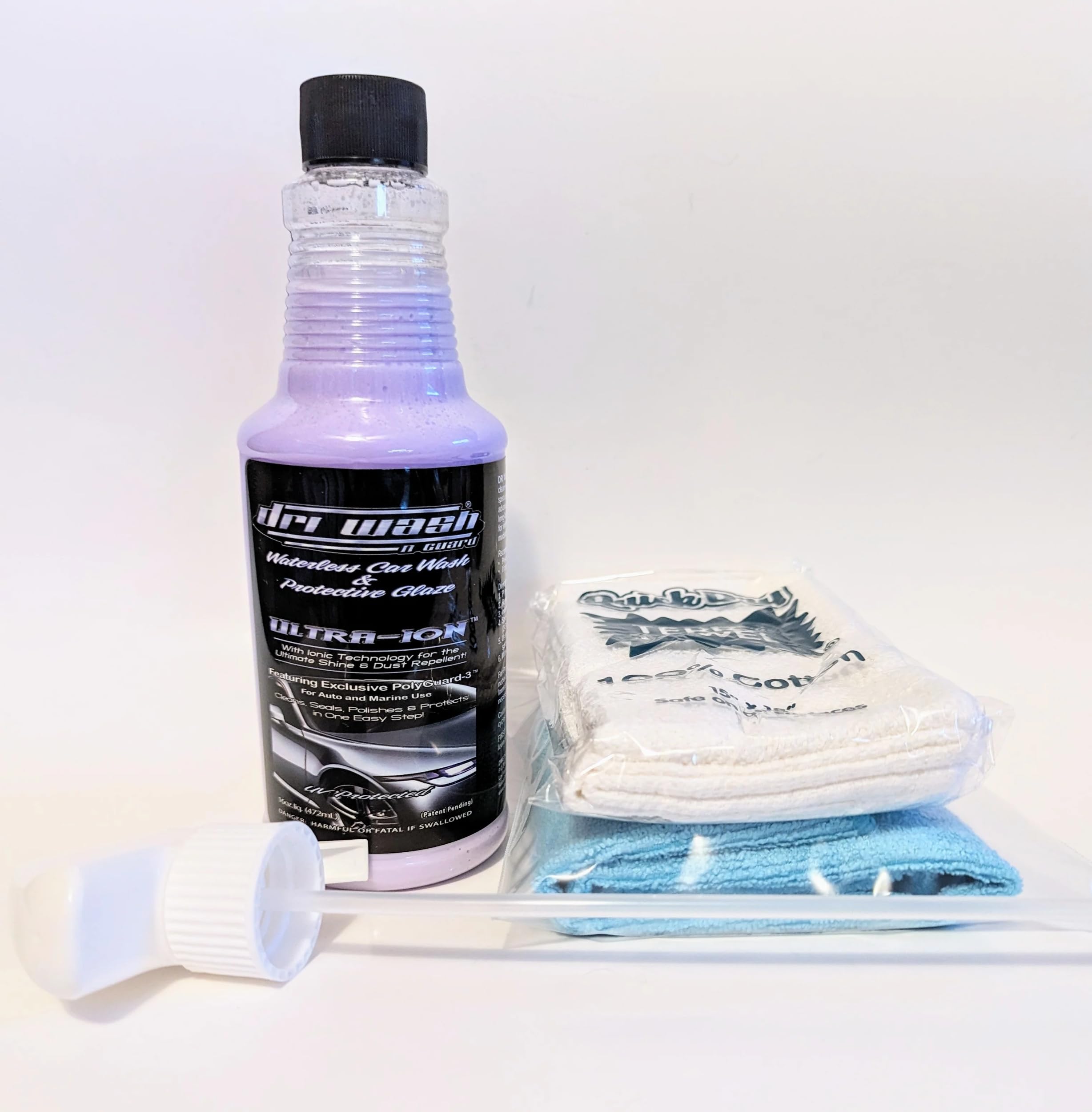 Dri Wash 'n Guard 16oz Ultra-Ion Waterless Car Wash Bundle