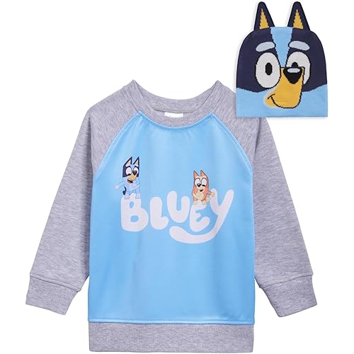 Bluey Bingo Fleece Sweatshirt and Hat Toddler to Little Kid